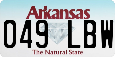 AR license plate 049LBW