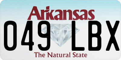AR license plate 049LBX
