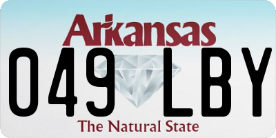 AR license plate 049LBY
