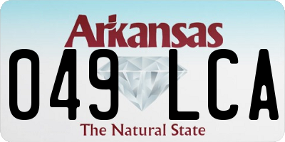 AR license plate 049LCA