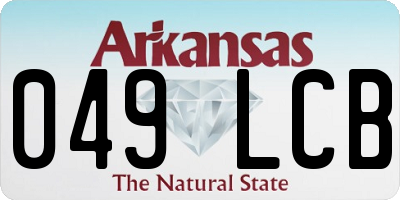 AR license plate 049LCB