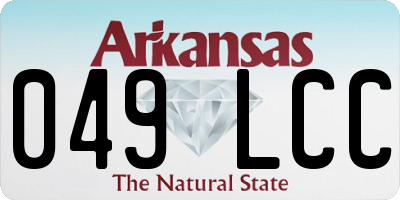 AR license plate 049LCC