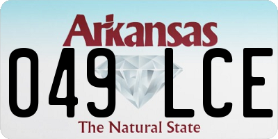 AR license plate 049LCE