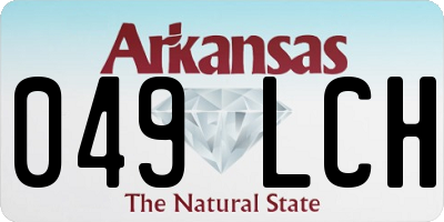 AR license plate 049LCH