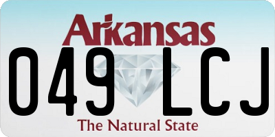 AR license plate 049LCJ