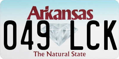 AR license plate 049LCK