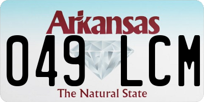 AR license plate 049LCM