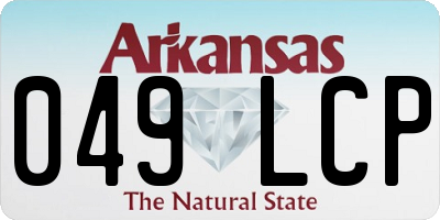AR license plate 049LCP
