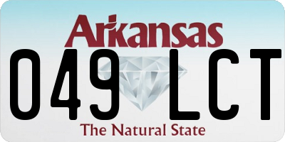 AR license plate 049LCT