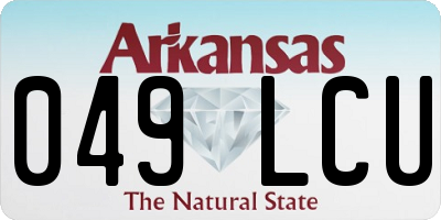 AR license plate 049LCU