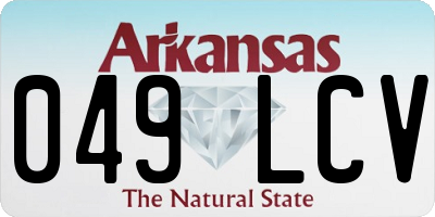 AR license plate 049LCV