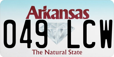 AR license plate 049LCW