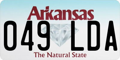 AR license plate 049LDA