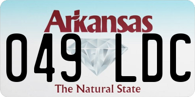 AR license plate 049LDC