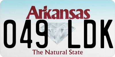 AR license plate 049LDK