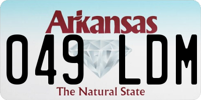 AR license plate 049LDM