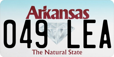 AR license plate 049LEA