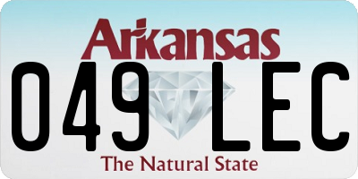 AR license plate 049LEC