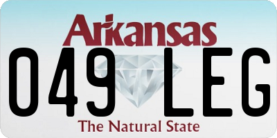 AR license plate 049LEG