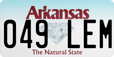 AR license plate 049LEM