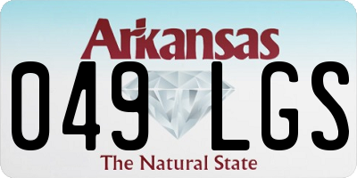 AR license plate 049LGS