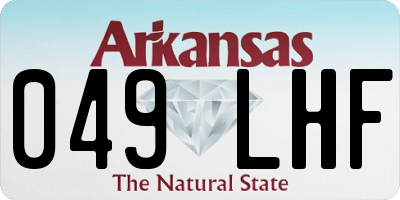 AR license plate 049LHF