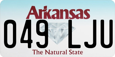 AR license plate 049LJU