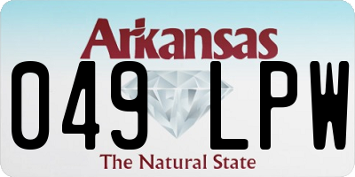 AR license plate 049LPW