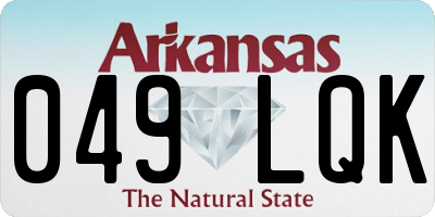 AR license plate 049LQK