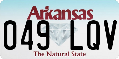 AR license plate 049LQV