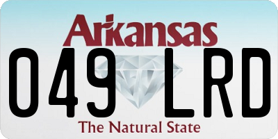 AR license plate 049LRD