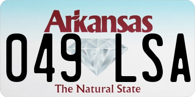 AR license plate 049LSA