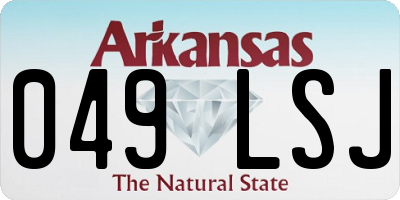 AR license plate 049LSJ