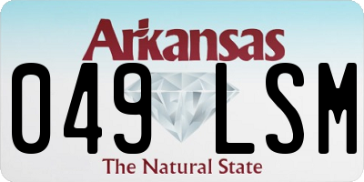 AR license plate 049LSM
