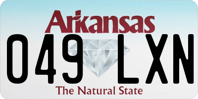 AR license plate 049LXN