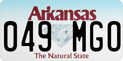 AR license plate 049MGO