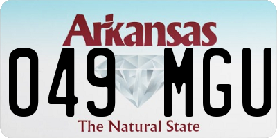 AR license plate 049MGU