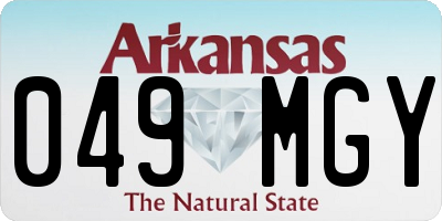 AR license plate 049MGY