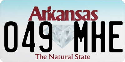 AR license plate 049MHE