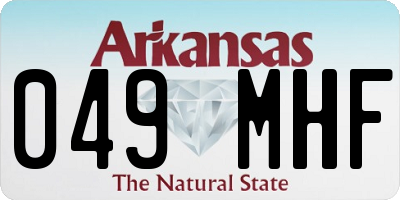 AR license plate 049MHF