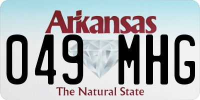 AR license plate 049MHG