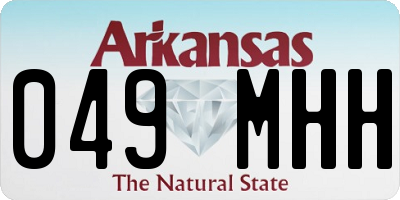 AR license plate 049MHH