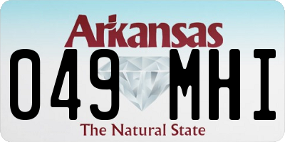 AR license plate 049MHI