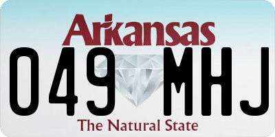 AR license plate 049MHJ
