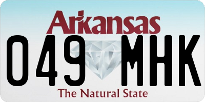 AR license plate 049MHK