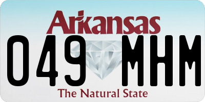AR license plate 049MHM