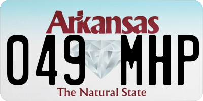 AR license plate 049MHP