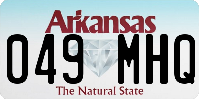 AR license plate 049MHQ