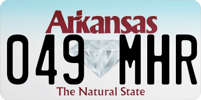 AR license plate 049MHR