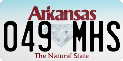 AR license plate 049MHS